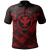 Hawaii Polo Shirt - Red Kanaka Maoli Polynesian Patterns 1
