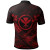Hawaii Polo Shirt - Red Kanaka Maoli Polynesian Patterns 2