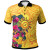 Polynesian Polo Shirt - Vanuatu Symbols With Hibiscus 1