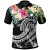 The Philippines Polo - Summer Plumeria (Black) 1