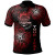Tuvalu Polynesia Custom Personalized Polo Shirt - Tuvalu Tribal Flower Red 1