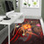 Fiji Polynesian Personalised Area Rug - Legend of Fiji (Red) Polynesian 3