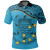 Tuvalu Polo Shirt - Tuvalu Flag Coat Of Arms Blue 1