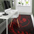 Yap Area Rug - Custom Polynesian Pattern Style Red Color Polynesian 4