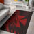 Wallis and Futuna Area Rug - Polynesian Pattern Style Red Color Polynesian 1