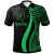 Chuuk Custom Personalised Polo Shirt Green - Polynesian Tentacle Tribal Pattern 1
