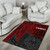 Tahiti Area Rug - Tahiti Seal In Heartbeat Patterns Style (Red) Polynesian 2