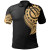 American Samoa Polo Shirt - American Samoa Tatau Gold Patterns With Coat Of Arms 1