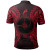 Yap Polo Shirt - Yap Flag Map Polynesian Tattoo Red 2