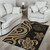 Palau Area Rug - Gold Tentacle Turtle Polynesian 4
