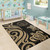 Palau Area Rug - Gold Tentacle Turtle Polynesian 6