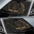 Polynesian Palau Custom Personalised Sun Shades - Gold Tribal Wave