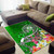 Guam Area Rug - Turtle Plumeria (Green) Polynesian 2