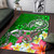 Guam Area Rug - Turtle Plumeria (Green) Polynesian 3
