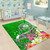 Guam Area Rug - Turtle Plumeria (Green) Polynesian 6