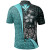 Polynesian Hawaii Custom Personalised Polo Shirt Turquoise - Turtle with Hook 2