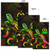Vanuatu Polynesian Area Rugs - Turtle With Blooming Hibiscus Reggae Polynesian 7
