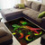 New Caledonia Polynesian Area Rugs - Turtle With Blooming Hibiscus Reggae Polynesian 2