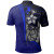 Yap Micronesian Polo Shirt Blue - Turtle with Hook 2