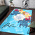Palau Area Rug - Tropical Style Polynesian 6