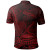American Samoa Polo Shirt - Tula Polynesian Red Patterns 2