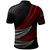 Hawaii Custom Personalised Polo Shirt -  Wave Pattern Alternating RED2 Hawaii Custom Personalised Polo Shirt -  Wave Pattern Alternating RED2