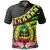 Guam Polo Shirt - Polynesian Pattern Reggae With Hibiscus 1