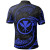 Hawaii Polynesian Custom Personalised Polo Shirt - Blue Tribal Wave 2