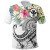 Polynesian Hawaii Kanaka Maoli Polo - Summer Plumeria (White) 1