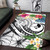 YAP Polynesian Area Rug - Summer Plumeria (White) Polynesian 3