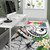 YAP Polynesian Area Rug - Summer Plumeria (White) Polynesian 5