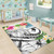 YAP Polynesian Area Rug - Summer Plumeria (White) Polynesian 6