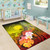 CNMI Custom Personalised Area Rug - Humpback Whale with Tropical Flowers (Yellow) Polynesian 6