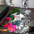 Yap Area Rug White - Turtle Plumeria Banana Leaf Polynesian 1