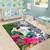 Yap Area Rug White - Turtle Plumeria Banana Leaf Polynesian 6