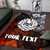 Tahiti Polynesian Personalised Area Rug - Vintage Polynesian Turtle Polynesian 3