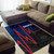 Samoa Area Rug - Samoa Seal With Polynesian Patterns In Heartbeat Style (Blue) Polynesian 2