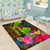 New Caledonia Polynesian Personalised Area Rug - Hibiscus and Banana Leaves Polynesian 6