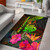 New Caledonia Polynesian Area Rug - Hibiscus and Banana Leaves Polynesian 1
