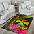 Wallis and Futuna Polynesian Area Rug - Hibiscus and Banana Leaves Polynesian 4