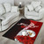 Niue Polynesian Custom Personalised Area Rug - Coat Of Arm With Hibiscus Polynesian 4