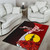 New Caledonia Polynesian Custom Personalised Area Rug - Coat Of Arm With Hibiscus Polynesian 4