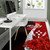 Kosrae Polynesian Area Rug - Coat Of Arm With Hibiscus Polynesian 5