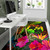 Tonga Polynesian Personalised Area Rug - Hibiscus and Banana Leaves Polynesian 5