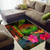 American Samoa Polynesian Personalised Area Rug - Hibiscus and Banana Leaves Polynesian 2