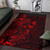 Chuuk Area Rugs Turtle Hibiscus Red Polynesian 3