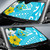 Chuuk Auto Sun Shades - Polynesian Pattern Aquamarine Stone Color