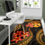Wallis and Futuna Polynesian Area Rug - Gold Plumeria Polynesian 5