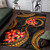 Polynesian Area Rug - Gold Plumeria Polynesian 3