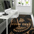 New Caledonia Polynesian Custom Personalised Area Rug - Gold Tribal Wave Polynesian 5